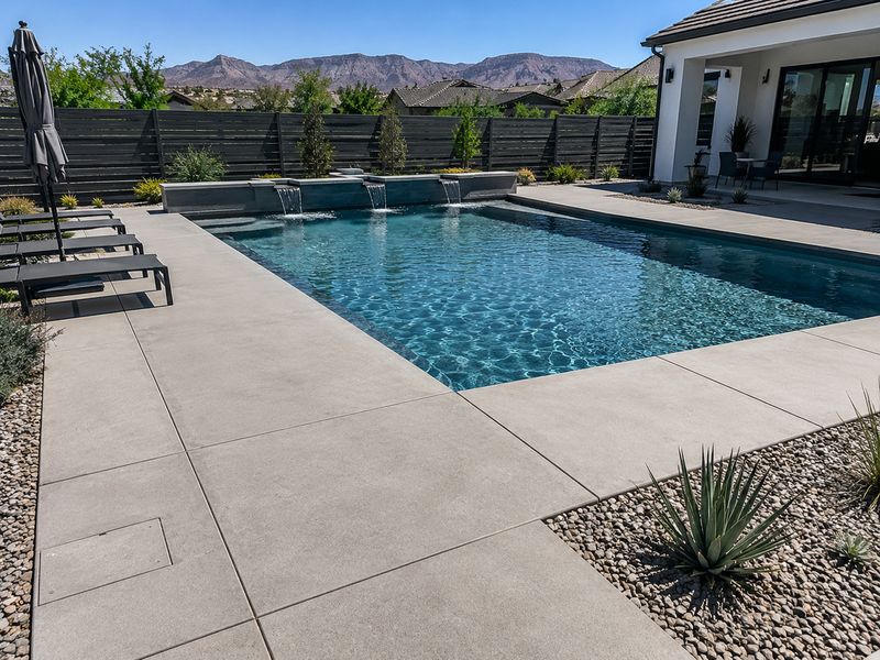 New concrete pool deck installation in St. George, UT
